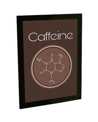 Quadro Decorativo A3 Fórmula Molecular da Cafeína - Design Científico para Ambientes Modernos - imagem 2