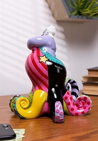 Estatueta Disney por Romero Britto - Ursula da Pequena Sereia, 21 cm, Multicolorido | Coleção Exclusiva Pop Art - imagem 5