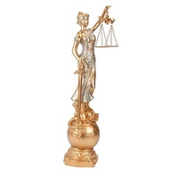 Dama da Justiça com Globo Rosê 41cm - Decore com Simbolismo e Elegância - imagem 3