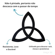 Estatueta Triquetra - Símbolo da Eternidade e Infinito | Decoração Espiritual e Moderna - imagem 4