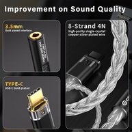Adaptador USB-C para P2 Kinboofi: Áudio Hi-Fi 32-bit DAC e Chip Duplo para Som Imersivo - imagem 4