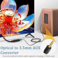 Tackston Conversor Óptico DAC 192kHz para 3.5mm: Som de Alta Fidelidade para Sua TV e Fones - imagem 3
