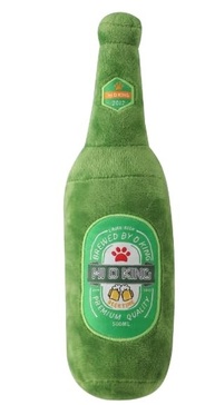 Brinquedo Garrafa de Cerveja em Pelúcia - Dacron e Algodão 6x6x25cm - imagem 1