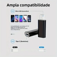 Adaptador USB-C para Micro USB: Carregue e Transfira Dados! - imagem 3