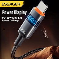 Cabo USB-C 100W Essager: Carregamento Turbo e Dados! - imagem 3