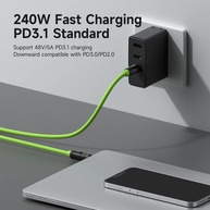Cabo USB-C 240W: Carregue Rápido e Transfira Dados! - imagem 3