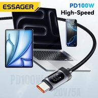 Cabo USB-C Essager 100W: Carregamento Turbo e Dados! - imagem 3