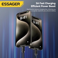 Cabo USB-C Essager 3A: Carregamento Rápido e Dados - imagem 3