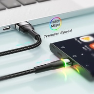 Cabo USB-C Essager RGB: Carregamento Turbo e Dados! - imagem 3
