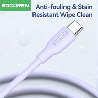 Cabo USB-C Rocoren 3A: Carregamento Turbo e Dados! - imagem 3