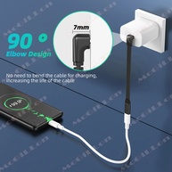 Cabo Extensor USB-C 90°: Carregue e Transfira Dados! - imagem 3