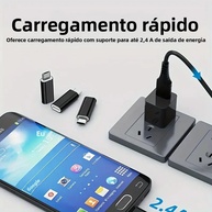 Adaptador USB-C para Micro USB: Carregue e Transfira Dados! - imagem 4