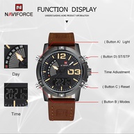 Naviforce 9095: Relógio Masculino Luxo e à Prova D'Água - imagem 2