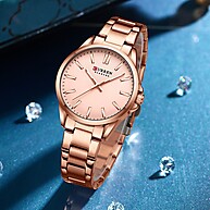 Relógio Feminino CURREN 9090X: Elegância à Prova D'água - imagem 2
