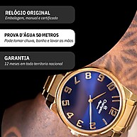 Relógio Champion Dourado e Azul: Elegância à Prova D'Água - imagem 2