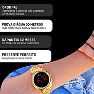 Relógio Champion Dourado Feminino: Elegância à Prova D'Água - imagem 2