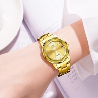 dagua-prova-a-luxo-dourado-olevs-relogio
