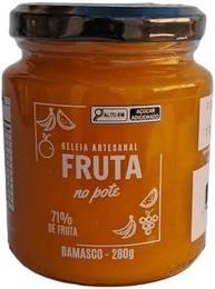 Geleia Artesanal de Damasco Fruta No Pote 71% De Fruta Sabor de Verdade Sem Conservante Químico 280g - imagem 4