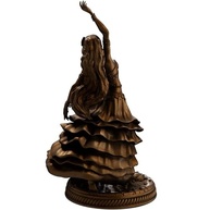 Estátua Cigana Dançando em Cobre Antigo - Decoração Cultural e Encantadora - imagem 4