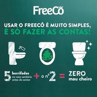 Freecô Bloqueador de Odores Sanitários - 8 Unidades (60ml) | Elimina 99% das Bactérias - imagem 4