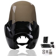 Carenagem Para-brisa Smoke & Black para Harley-Davidson Dyna/FXR - Estilo e Proteção - imagem 2
