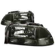 Faróis de Lente Fumê DNA Motoring para Dodge Durango e Dakota 98-04 | HL-OH-DD974P-SM-CL1 - imagem 1