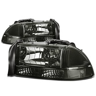 Faróis de Lente Fumê DNA Motoring para Dodge Durango e Dakota 98-04 | HL-OH-DD974P-SM-CL1 - imagem 2