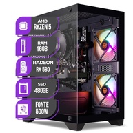 PC Gamer Mancer | AMD Ryzen 5 5600 | RX 580 8GB | 16GB DDR4 | SSD 480GB | Fonte 500W 80 Plus - imagem 2