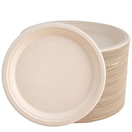 Pratos de Bagaço de Cana Compostáveis 10" - 100 Unidades | Louça Ecológica para Festas e Eventos - imagem 2