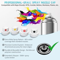 Kit de Bocais para Latas de Spray - 10 Pontas de Precisão para Grafite, Retoque e DIY - imagem 4
