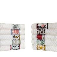 Kit 06 Toalhas de Cozinha Premium Atoalhadas 45x70cm 100% Algodão - Absorção Superior e Toque Macio - imagem 2