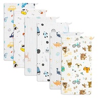 Norinori Baby Burp Cloth – Toalhas de Arroto 100% Algodão Orgânico, Pacote com 5 Unidades, Macias e Absorventes - imagem 2