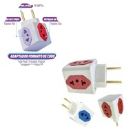 Kit 3 Adaptadores de Tomada Cubo Colorido 4 Saídas - 10A/20A - imagem 5