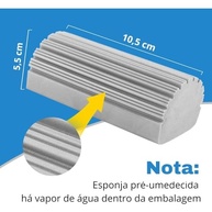 Esponja de Alta Absorção Ultra Seca Pia e Fogão 10X Mais Rápido - Limpa Vidros e Superfícies com Facilidade - imagem 3