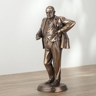 Estátua de Winston Churchill em Bronze - Resina de Alta Qualidade - 10x8x20cm - imagem 4