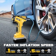 Compressor de Ar Portátil LIVOWALNY 150 PSI: Inflador Sem Fio para Pneus Dewalt 20V com Manômetro Digital - imagem 3