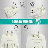 Adaptador de Tomada Universal EzLife®: Carregue Tudo em Mais de 150 Países (USB-C PD, USB 3.0, Bivolt) - imagem 5
