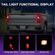 Conjunto de Lanternas Traseiras para Chevy Silverado 1500/2500HD/3500HD (2019-2023) - Iluminação OEM e Instalação Plug & Play - imagem 5