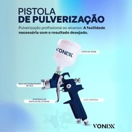 Pistola de Pulverização Vonixx 150ml: Acabamento Perfeito em Pintura e Vitrificação - imagem 4