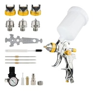 FORNAX Pistola de Pulverização HVLP com Bicos Interchangeáveis - 1,4mm, 1,7mm e 2,0mm - Sistema Tampa Agulha, Copo 600cc - Ideal para Pintura Automotiva e Industrial - imagem 2
