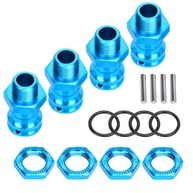 Adaptador de Extensão de Roda RC 1/8 - Liga de Alumínio 17mm para 23mm (4 Peças) - Azul - imagem 1
