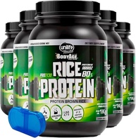 Rice Protein Proteína de Arroz Unilife 1kg Sabor Natural 5un + Porta Cápsulas - imagem 1