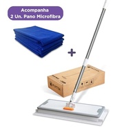 Rodo Flap Mop com Sistema Moderno de Fixação + 2 Panos de Microfibra - Limpeza Prática e Higiênica - imagem 4