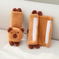 Kit 2 Capas de Cinto de Segurança Capivara Fofa - Conforto e Estilo para Seu Carro - imagem 4