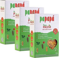 Kit com 3 Caixas de Mini Fusilli Tricolori de 200g cada - Papapá - imagem 1