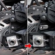 Protetor de Sensor ABS Roda Traseira Alumínio Cinza para Royal Enfield Himalayan 411 e 450 (2016-2025) - imagem 4