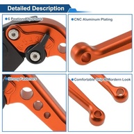 Alavancas de Embreagem e Freio Ajustáveis Laranja para Triumph Trident 660 (2021-2024) - imagem 5