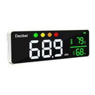 Medidor de Decibéis Grande 28cm com LED: Monitore Ruído, Temperatura e Umidade - imagem 1