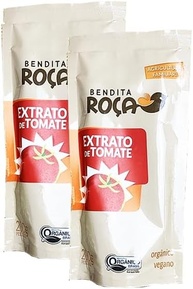 Kit 2x: Extrato De Tomate Orgânico Sachê Bendita Roça 200g - imagem 1