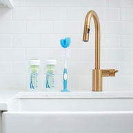 Escova de Limpeza Dr. Brown's para Mamadeiras - 3 Unidades com Esponja e Esfregão Azul - imagem 3
